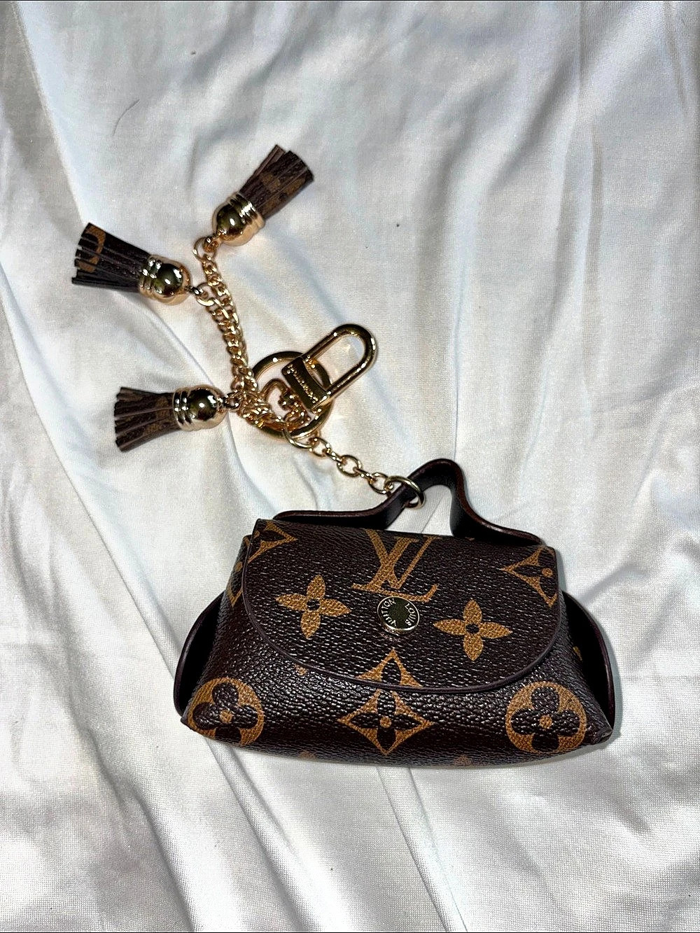 Inspired by Monogram Mini Bag/Clip in Brown